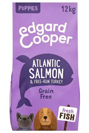 Shop Nu Edgard & Cooper Puppy Fresh Atlantic Salmon & Free-Run Turkey 12 kg